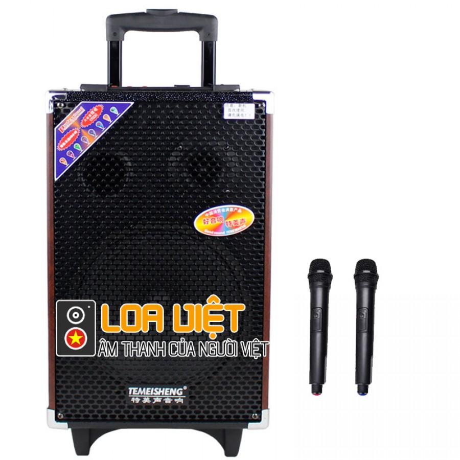 Loa vali kéo di động Temeisheng Q10S chính hãng - Kèm 2 Micro không dây đẳng cấp